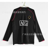 Manchester United Retro Namų Marškinėliai 2007-08 Cristiano Ronaldo 7 Ilgomis Rankovėmis Šimtmečio Edition Futbolo Marškinėliai Small black