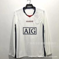 Manchester United Retro Namų Marškinėliai 2007-08 Cristiano Ronaldo 7 Ilgomis Rankovėmis Šimtmečio Edition Futbolo Marškinėliai Small