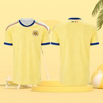 Federashon Futbol Korsou Curacao Soccer Fans Jersey Summer Breathable Casual Sportswear Yellow Top for Adults M yellow