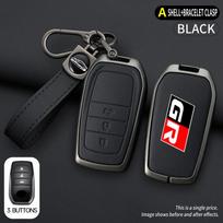 Automobilio rakto dėklas Dangtelis Toyota GR Sport C-HR Gazoo RAV4 Racing Mirai Avensis Cinko lydinio rakto korpusas Raktų pakabuko korpuso dangteliai Aksesuaras black