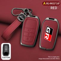 Automobilio rakto dėklas Dangtelis Toyota GR Sport C-HR Gazoo RAV4 Racing Mirai Avensis Cinko lydinio rakto korpusas Raktų pakabuko korpuso dangteliai Aksesuaras black