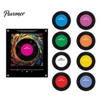 Individualizuojamas vinilo plokštelės magnetas grotuvas šaldytuvui Kalėdoms, su 9 programuojamomis plokštelėmis, Retro 256MB atmintis, LED apšviečiamas personalizuotas NFC magnetinis B pink