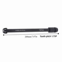Black Bicycle Thru Axle M12x1.0/1.5/1.75 Trainer Thru Axle Skewer  for Mountain  Bikes, Road Bikes M12*P1.75