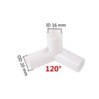 Inner diameter 16mm PVC Straight Connector Joint 90/120/135 Degree Tee Connector PVC Pipe Fitting DIY Tent Fixed Fittings 5 Pcs