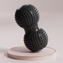TPE Massage Ball Dual Balls Design Trigger Point Ball Double Peanut Ball  Yoga Training violetinė