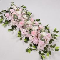 1-Meter Wedding Flower Row - Faux Floral Decor for Aisle & Arch