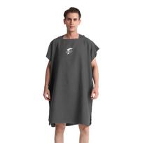 Ultra-Fine Fiber Quick-Drying Hooded Beach Changing Robe - Double-Sided Fleece, Absorbent & Wearable. 105*75cm