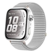 Official Nylon Braided Strap for Huawei Watch Fit 5/5 Pro Breathable Bracelet Watchband Huawei Watch Fit 4 Pro/4/3 Accessories Huawei Fit 5 Pro pilka