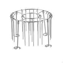Vertical Grilling Rack Stainless Steel Air Fryer Skewer Detachable Stand for gray