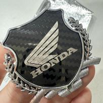 Honda Motociklo Dekoratyvinis Emblema, 3D Metalinė Skydo Lipdukas su Sparno Logotipu, Universali Automobilio/Motociklo Išorės Apdaila gray
