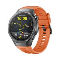 Silikoninis dirželis Huawei Watch GT 6 Pro 46mm sportinis apyrankė Huawei GT6 GT6Pro GT5 GT5Pro GT4 GT3 apyrankė 22mm laikrodžio dirželis 22mm oranžinė