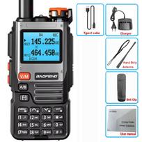 Baofeng UV-K61 Talkie Walkie Aircraft Multi-band NoAA Noise Cancel Wireless Frequency Copy VOX FM Radio 2600mAh USB-C Battery