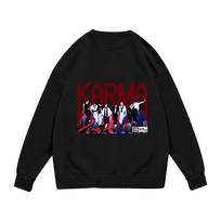 Stray Kids KARMA 4th Album Sweatshirt Kpop Merchandise Unisex Casual Long Sleeve Pullover Fan Apparel Fashion Oversized Crewneck Tops XXXL brown
