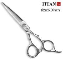 TITAN kirpyklų žirklės Profesionalios kirpyklos kirpimo plaukų įrankis 5,5 colio 6,0 colio JAPAN vg10 nerūdijančio plieno 6.0inch