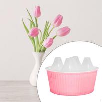 Flower Pot for Tulip Bulb Hydroponic Plant Decorative Containers 14cm rožinė