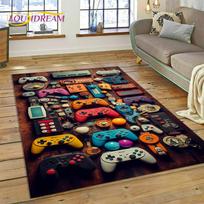 Retro GamePad žaidimų konsolė Game Boy Animacinių filmų kilimų kiliminė danga miegamojo svetainei Namų sofos apdaila, Vaikų Didelis Dekoratyvinis Grindų Kilimėlis 120cm x 160cm
