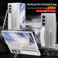 360 visiškai apsaugotas vyrių dėklas, skirtas Samsung Galaxy Z Fold 6 5 4 3 grūdinto stiklo plėvelės originalas su jutikliniu rašikliu, sulankstomu dangteliu For Galaxy Z Fold 3