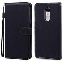 Dėklas Xiaomi Redmi 5 Plus Redmi 5 Smūgiams atsparus piniginės tipo atverčiamas dėklas skirtas Xiomi Redmi 5 plus 5plus Telefono dėklai Odinis Fundas Korpusas For Redmi 5 Plus juoda