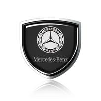1 vnt. 3D metalinis automobilio durų skydo emblema automobilio kėbulo ženklelis lipdukas Mercedes Benz W247 W212 W213 W205 AMG W177 V177 W176 GLA GLC X253 W166 benz juoda