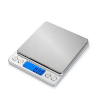 I2000 Precision Kitchen & Jewelry Electronic Scale, 0.01g, USB Rechargeable, Mini Gram Scale Chinese: 1kg/0.1g white