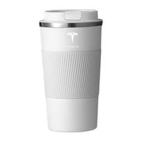 500 ml nerūdijančio plieno kavos puodelis termosas Nešiojamas kelioninis terminis puodelis Tesla model 3 model X Y stiliaus Roadster Automobilio priedai balta