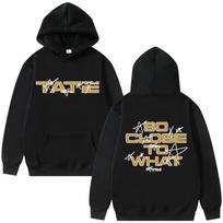 Dainininkė Tate McRae So Close To What Miss Possessive Tour 2025 Hoodies Vyrams Moterims Mados Vintage Fleece Puloveriai su Gobtuvu M juoda