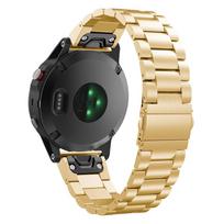 Nerūdijančio plieno apyrankė Garmin Fenix 8X 7X 7 7S 6S 6X 6 Pro 5X 5 5S/Tactix 8 51mm 47mm metalinė greito užsegimo 26 22 20mm apyrankė Fenix 8 43mm auksinė