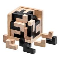 3D kubo galvosūkis Lubano blokuojantis kūrybiškas lavinantis medinis žaislas „Brain IQ Mind“ ankstyvojo mokymosi žaidimas „Dovana vaikams Laiškas 54T“