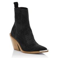 FHC Nauji moteriški ankle boots, Flanelinis trumpas Botas, Įslystami, Madingi žieminiai batai su kvadratiniu aukštu kulnu, Metalinis smailus pirštas, 34-43, Dropshipping 43 black