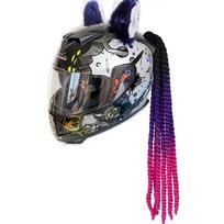 Motociklo šalmo pynė kasytės uodegėlė su siurbtuku Motociklo kasytės Moterys Vyrai Casco Moto Uodegėlė Motociklo priedai gray