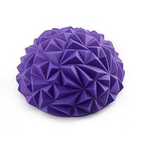 16 cm jogos kamuolys PVC pripučiamas masažo taškas Half Fit Ball Balance treniruoklis stabilizatorius GYM Pilates fitneso ananasų masažo kamuolys purple