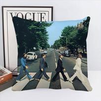 Garsios roko grupės The B-B-Beatles-es Pagalvės užvalkalas Kvadratinė pagalvė Miegamojo Sofos Laisvalaikio Komforto Pagalvėlė Namų Dekoras 16x16Inch black