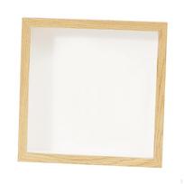 Dekoratyvinis rėmelis-vitrina Rustic Bilietų stiebelių organizatorius Pinigų dėžutė Medaliams, meno kūriniams, nuotraukoms 15cm white