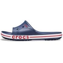 Crocs Bayaband Spausdintas Logotipas Reljefinis EVA Tylios Šlepetės Sandalai Unisex Mėlyna Balta Raudona 43-44 gray