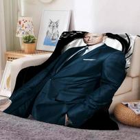 Britų legenda J-James B-Bond 007 Antklodė Šilta Ir Minkšta Tinka Miegamajam Svetainei Sofa-lova Biurui Kelionėms Stovyklavimui 30x40in white