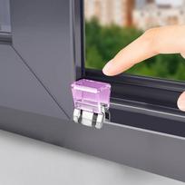 10 vienetų tvirtas stumdomojo lango užraktas, tinklelio tvirtinimo spaustukas, lango bėgelio tvirtinimo saugos spaustukas, tinklelio lango ir durų saugos kamštis black