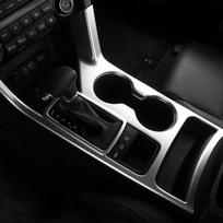 Automobilio centrinės konsolės pavarų perjungimo panelės puodelio laikiklio rėmelio dangtelio dėklas apdailai Kia Sportage 4 QL 2016 2017 2018 2019 2020 2021 sidabras