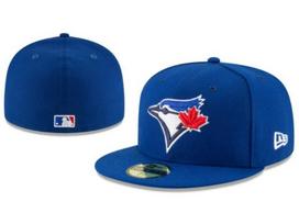 Toronto Blue Jays Siuvinėta apsaugos nuo saulės kepurė - Visiškai uždara beisbolo kepurė poroms 8 blue