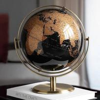 Modernus Europos prabangus biuro stalo ornamentas su auksiniu metaliniu gaubliu Diameter 20 cm black