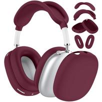 4-in-1 Apsauginis dėklas rinkinys AirPods Max 1/2 - Skaidrios ausinės dalys + Silikoninis galvos lankelis ir ausinių pagalvėlės airpods max 1/2 generation universal black