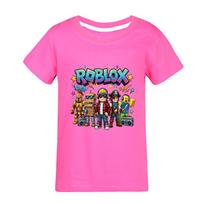 5574 Berniukų Mergaičių Roblox Žaidimo Spaudinio Marškinėliai Trumpomis Rankovėmis 150cm rožinė raudona spalva