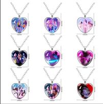 Anime Kpop Merginų Karoliai Širdelės Formos Pakabukai Anime Rumi Zoey Mira Papuošalai Pakabukai Kpop Gerbėjų Dovanos white