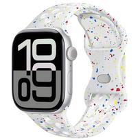 Silikoninis dirželis Apple Watch 11 10 9 8 7 46mm 45mm 42mm 41mm Ultra 3/2 49mm Kvėpuojantis apyrankė iWatch 6 5 4 SE 44mm Ultra 49mm black