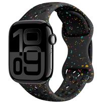 Silikoninis dirželis Apple Watch 11 10 9 8 7 46mm 45mm 42mm 41mm Ultra 3/2 49mm Kvėpuojantis apyrankė iWatch 6 5 4 SE 44mm Series 11-10 46mm black