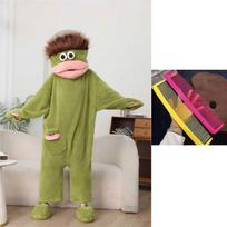 Cute Cartoon Funny Matching Couple Pajamas  For Adults And Youth M žalia