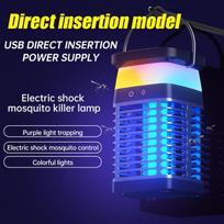 UV uodų žudymo lempa violetinės šviesos gaudyklė daugiafunkcinis uodų atbaidymo žudiklis patalpų ir lauko naudojimui  Plug in use blue
