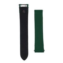 19/21mm Cartier Santos FKM laikrodžio apyrankė WSSA0010 WHSA0021/23 serija L/M dydis Greito atsegimo apyrankė Fluoro gumos pakeitimas M for 35.1mm dial&No Buckle žalia