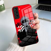 J-Jujutsu K-Kaisen G-Gojo telefono dėklas, skirtas Samsung A56 A36 A26 A16 A15 A25 A35 A55 A14 A34 A24 A54, stiklinis dėklas Samsung A26 red