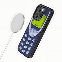 Produktas Retro Dėl N-Nokia telefono dėklas Dėl iPhone 17,16,15,14,13,12,11,Pro,Max,Plus,Mini,SE4,E Magnetinis Magsafe Belaidis įkrovimas iPhone17 white