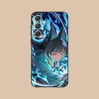 Zenless Zone Zero Hoshimi Miyabi telefono dėklas, skirtas Samsung Galaxy S26 S25 S24 S23 S22 S21 S20 Note20 Plus FE Ultra, spalvingas dangtelis Galaxy Note20 Ultra black